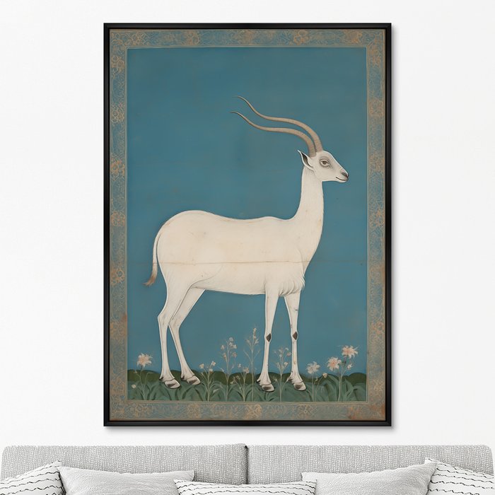 Репродукция картины White goats, No 1, 2024г. - купить Картины по цене 24999.0