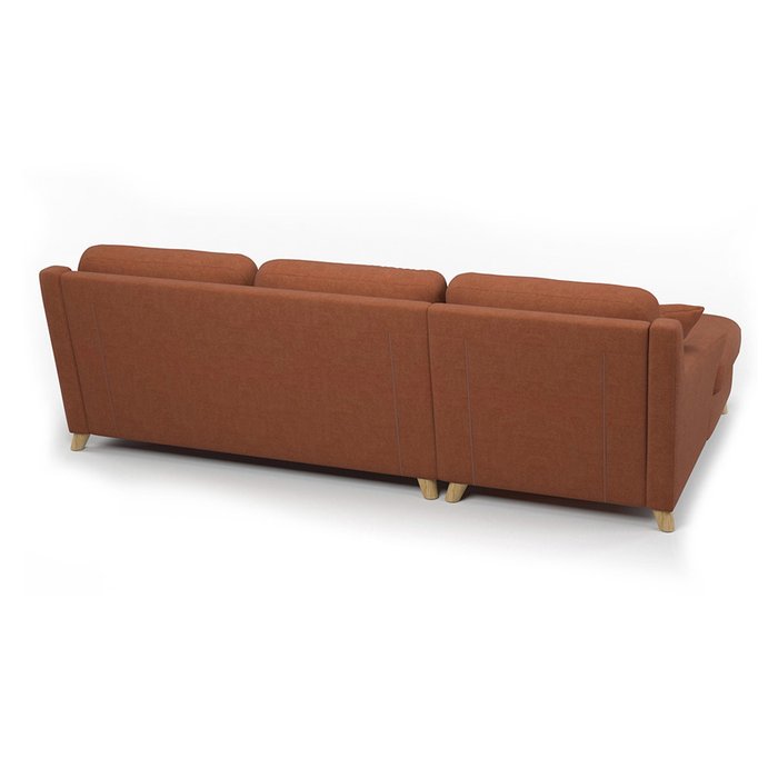 Диван-кровать Raf MT угловой коричневого цвета - лучшие Угловые диваны в INMYROOM