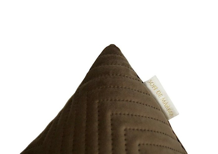 Наволочка Оникс №4 45х45 коричневого цвета - лучшие Чехлы для подушек в INMYROOM