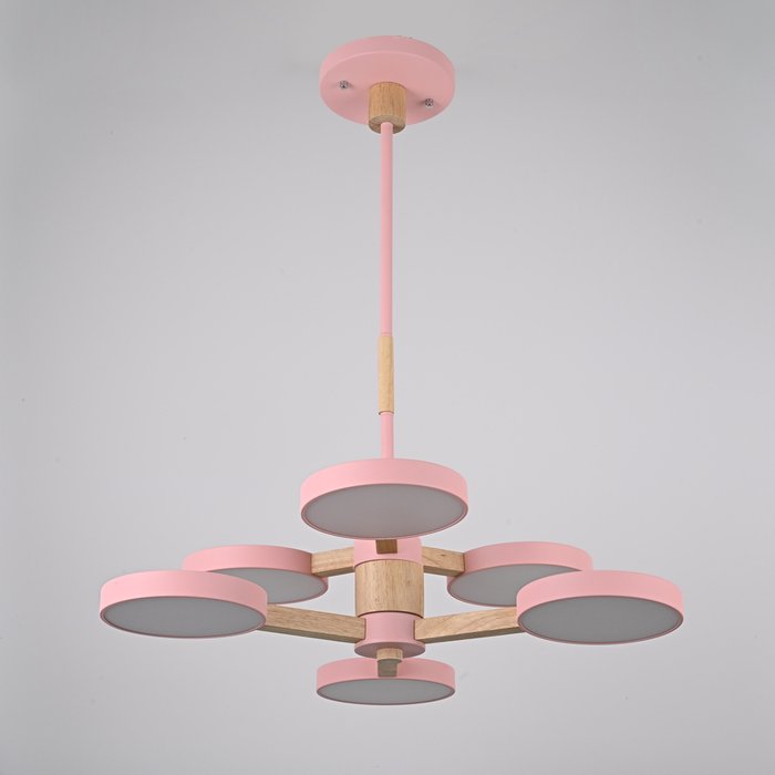 Подвесная люстра TURNA DBL L6 Pink - купить Подвесные люстры по цене 41180.0