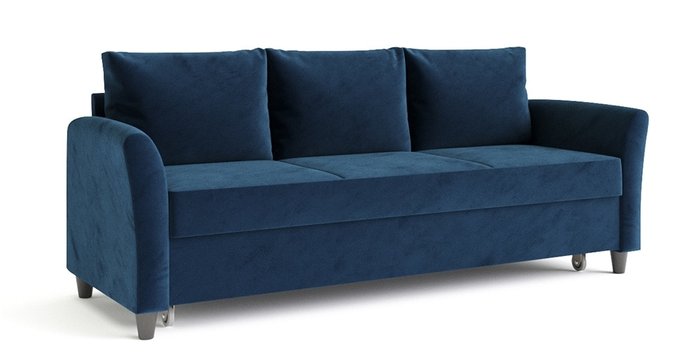 Диван-кровать Катарина темно-синего цвета - купить Прямые диваны по цене 49961.0