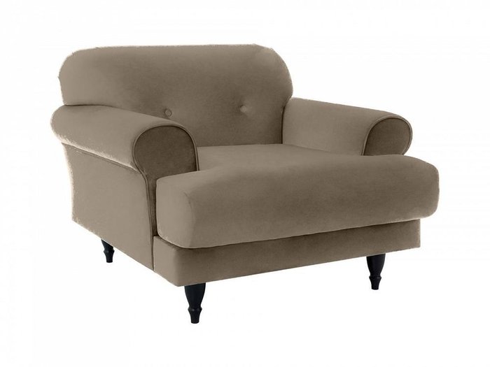 Кресло Italia серо-коричневого цвета - купить Интерьерные кресла по цене 52470.0