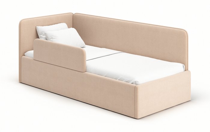 Кровать-диван Leonardo 70х160 бежевого цвета с подъёмным механизмом 