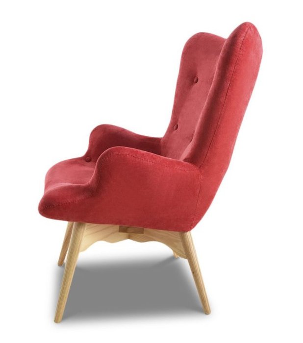Кресло Phyllis с обивкой из ткани бордового цвета - купить Интерьерные кресла по цене 41100.0