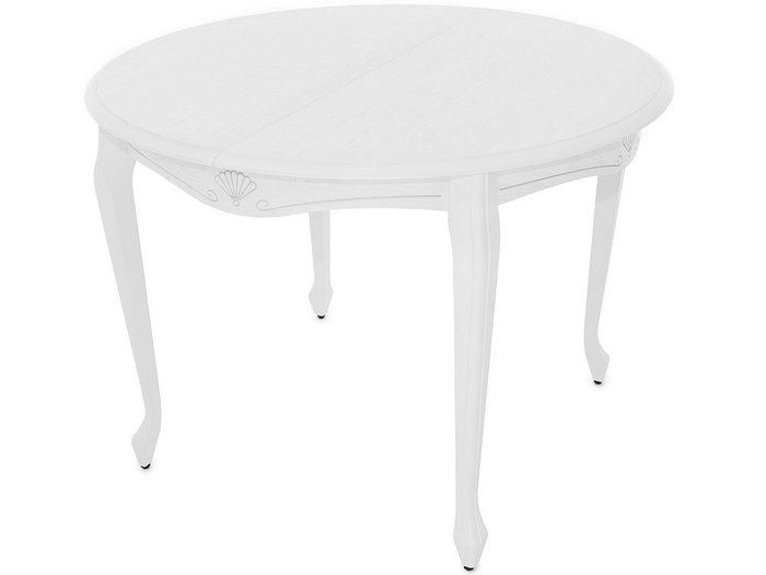Стол раздвижной Кабриоль белого цвета - купить Обеденные столы по цене 33470.0