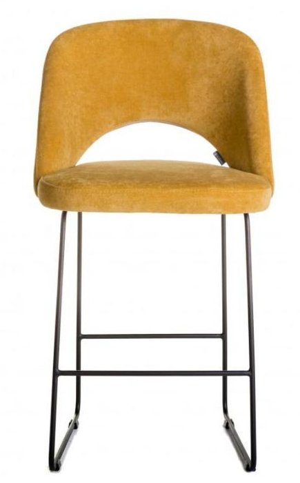 Кресло полубарное Lars желтого цвета - лучшие Барные стулья в INMYROOM
