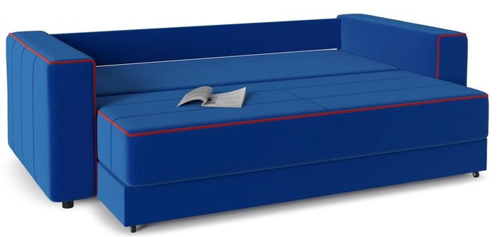 Диван-кровать Принстон синего цвета - лучшие Прямые диваны в INMYROOM