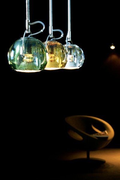 Подвесной светильник Fabbian BELUGA COLOUR с плафоном из металла и хрусталя  - лучшие Подвесные светильники в INMYROOM