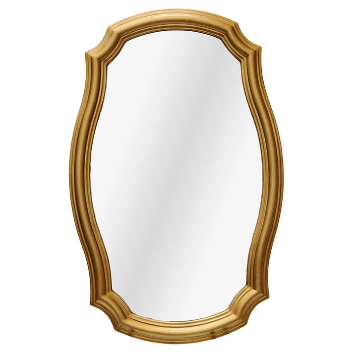 Настенное зеркало Эвелин золотого цвета