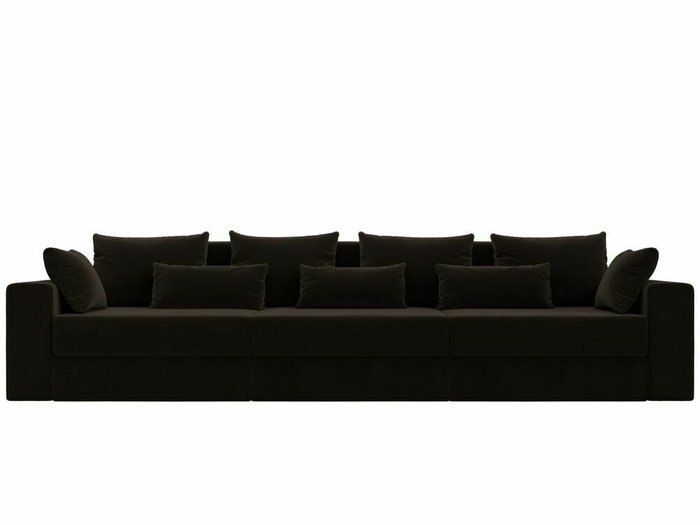 Диван-кровать Майами Long темно-коричневого цвета - купить Прямые диваны по цене 63999.0
