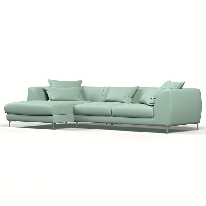 Угловой диван Elegant мятного цвета