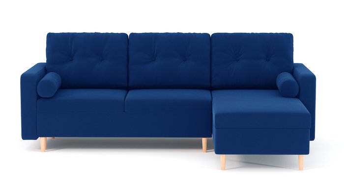 Угловой диван-кровать Палмер синего цвета