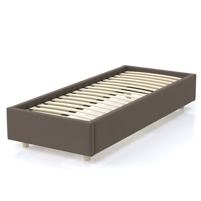 Кровать SleepBox 90x200 коричневого цвета - лучшие Кровати для спальни в INMYROOM Кровать SleepBox 90x200 коричневого цвета - лучшие Кровати для спальни в INMYROOM