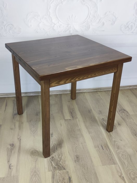 Стол обеденный Классика 60х60 коричневого цвета - купить Обеденные столы по цене 10701.0