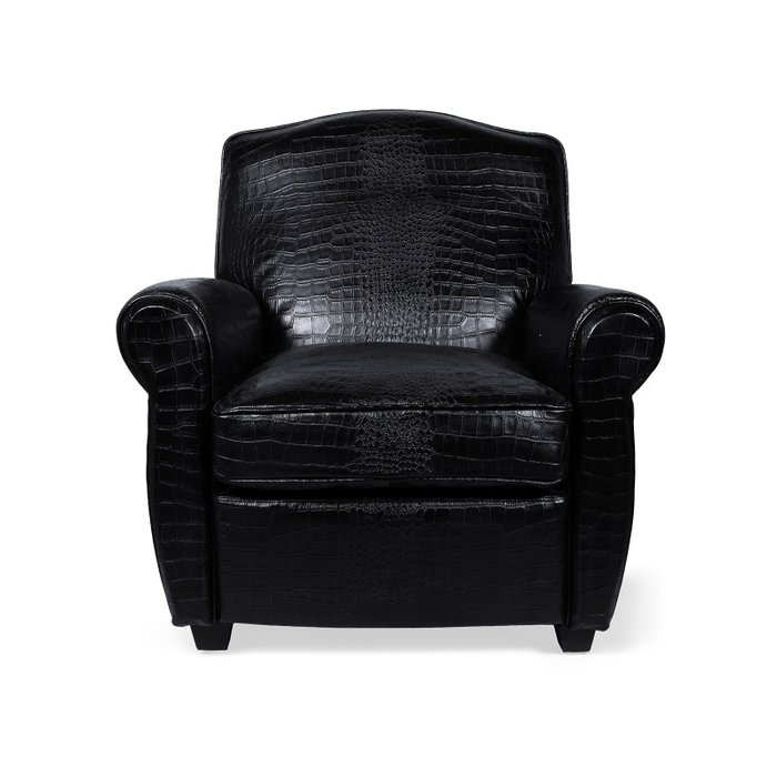 Кресло Crocobalto черного цвета - купить Интерьерные кресла по цене 105264.0