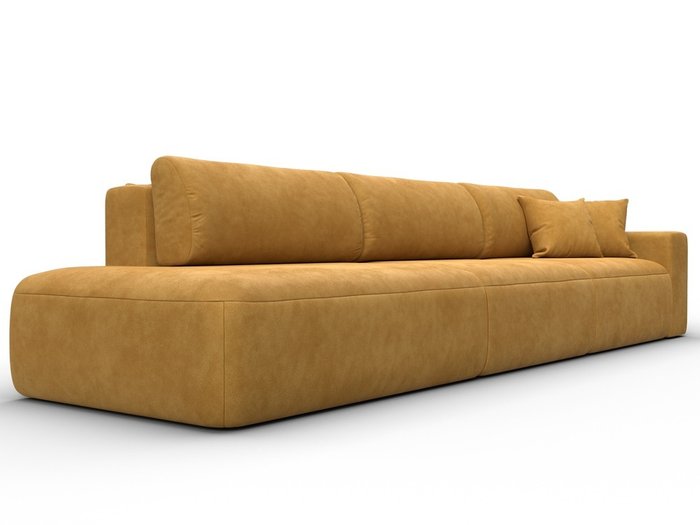 Диван-кровать Лига 036 Модерн Лонг желтого цвета с правым подлокотником - лучшие Прямые диваны в INMYROOM Диван-кровать Лига 036 Модерн Лонг желтого цвета с правым подлокотником - лучшие Прямые диваны в INMYROOM