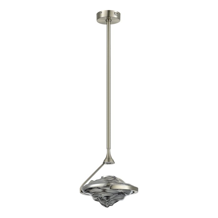 Светильник подвесной ST-Luce Никель/Дымчато-Серый LED 1*19W 3000K AMARA - купить Подвесные светильники по цене 15900.0