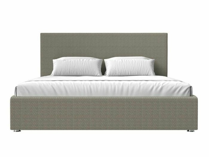 Кровать Кариба 200х200 серо-бежевого цвета с подъемным механизмом - купить Кровати для спальни по цене 83999.0