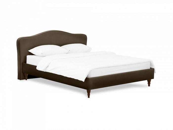 Кровать Queen Elizabeth L 160х200 темно-коричневого цвета