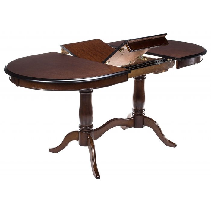 Раздвижной обеденный стол Eva коричневого цвета - лучшие Обеденные столы в INMYROOM