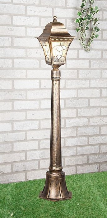 Уличный светильник на столбе Altair F из металла  - купить Наземные светильники по цене 8140.0