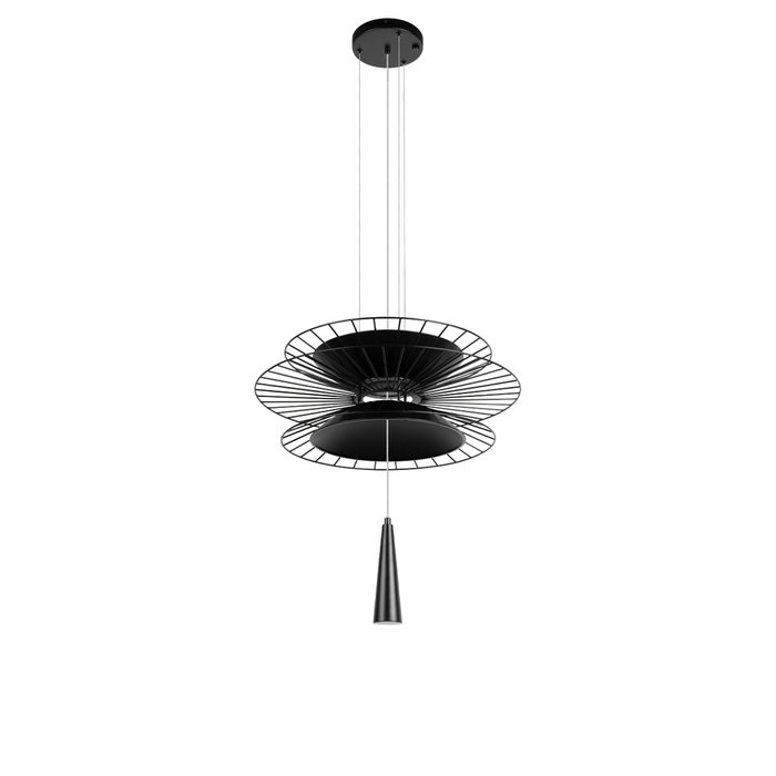 Подвесная люстра Star 10141B/400 Black (металл, цвет черный)