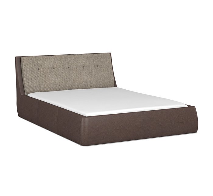 Кровать Гесиона 160х200 темно-коричневого цвета с подъемным механизмом  - купить Кровати для спальни по цене 44604.0