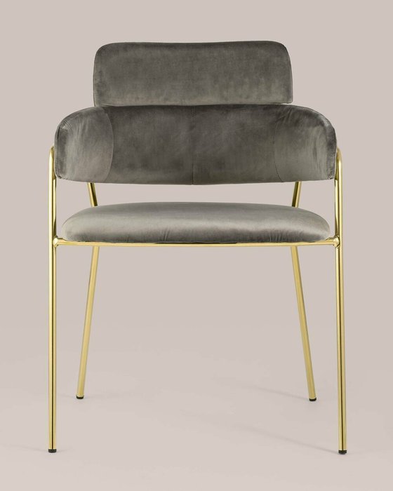 Стул Полин серо-коричневого цвета - лучшие Обеденные стулья в INMYROOM