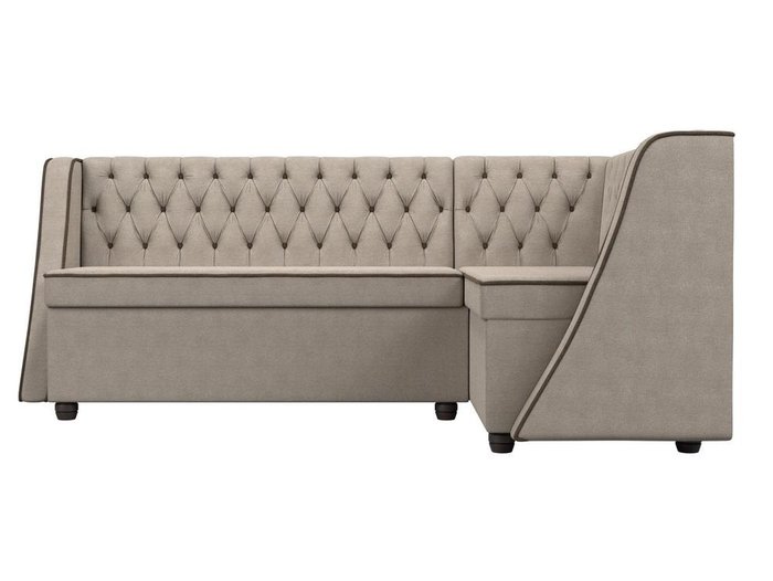 Кухонный угловой диван Лофт бежевого цвета - купить Угловые диваны по цене 34990.0