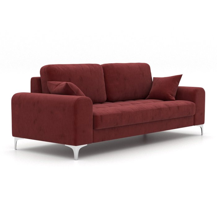Диван трехместный Vittorio ST бордового цвета - купить Прямые диваны по цене 63600.0