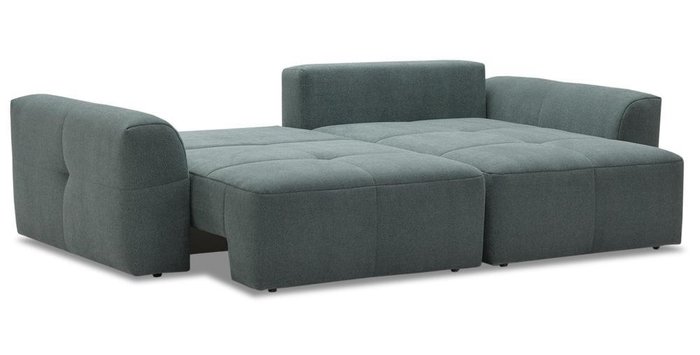 Угловой диван-кровать Ладья Ройс зеленого цвета - лучшие Угловые диваны в INMYROOM