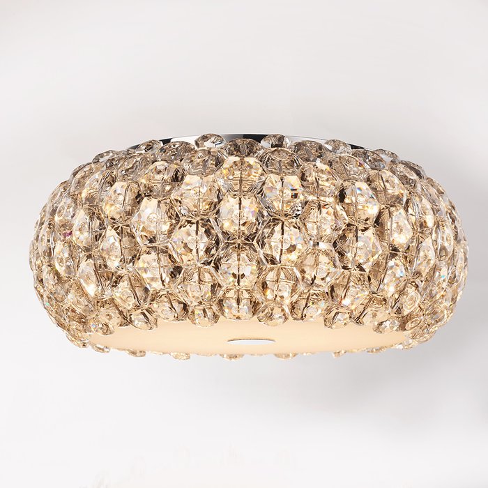 Потолочный светильник Illuminati из множества прозрачных хрустальных кристаллов - купить Потолочные люстры по цене 134210.0