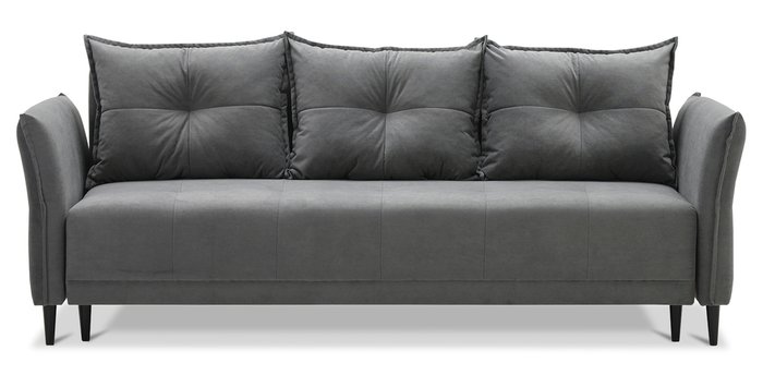 Диван-кровать Лома серого цвета - купить Прямые диваны по цене 37900.0