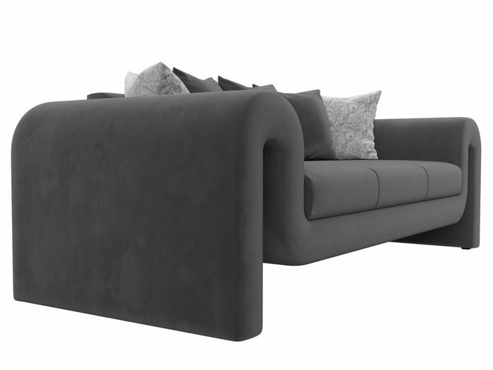Прямой диван Волна серого цвета - лучшие Прямые диваны в INMYROOM