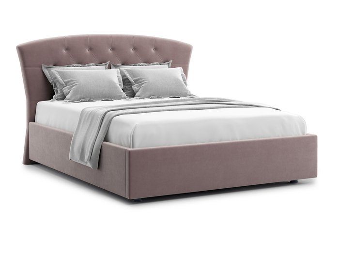 Кровать Premo 160х200 коричневого цвета с подъемным механизмом 