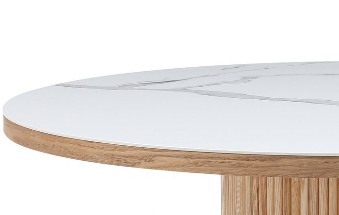 Обеденный стол Adriana бело-бежевого цвета - лучшие Обеденные столы в INMYROOM