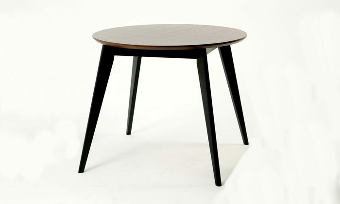Стол обеденный Сканди D90 черно-коричневого цвета - купить Обеденные столы по цене 18900.0