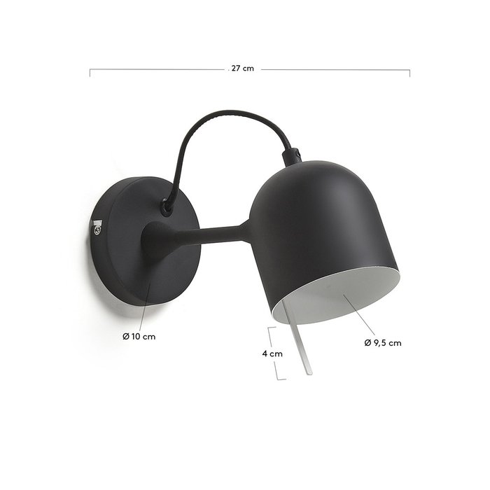 Настенный светильник Liang черного цвета - купить Бра и настенные светильники по цене 7490.0
