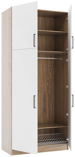 Шкаф Simple W6 светло-серого цвета - купить Шкафы распашные по цене 90646.0