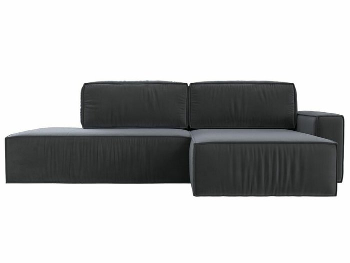 Угловой диван-кровать Прага модерн серого цвета правый угол - купить Угловые диваны по цене 81999.0