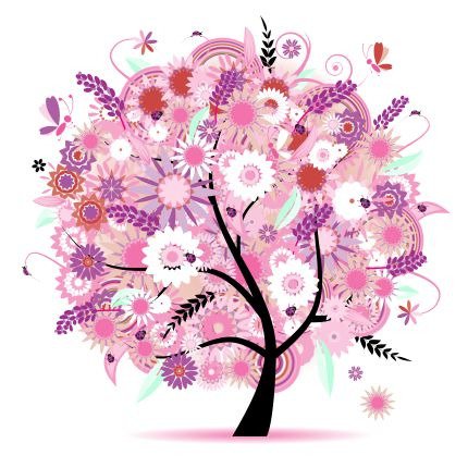 Декоративная картина "Разные деревья" - лучшие Принты в INMYROOM