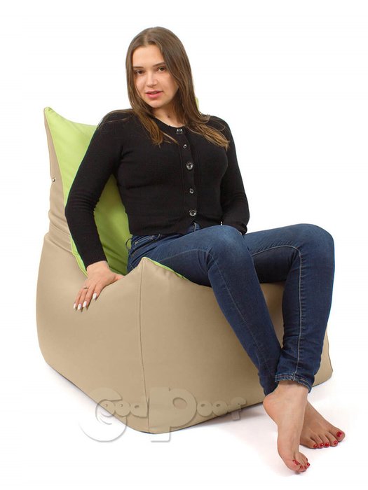 Кресло-мешок Трон серого цвета - купить Бескаркасная мебель по цене 5490.0