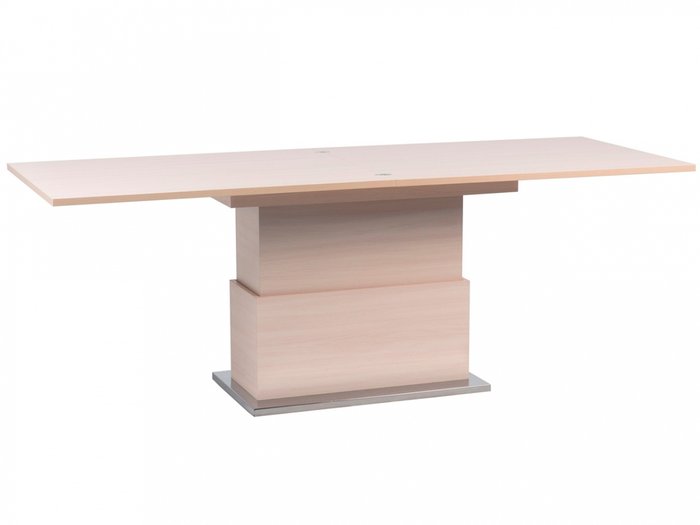 Обеденный раскладной стол-трансформер Slide LT цвета выбеленный дуб - лучшие Обеденные столы в INMYROOM