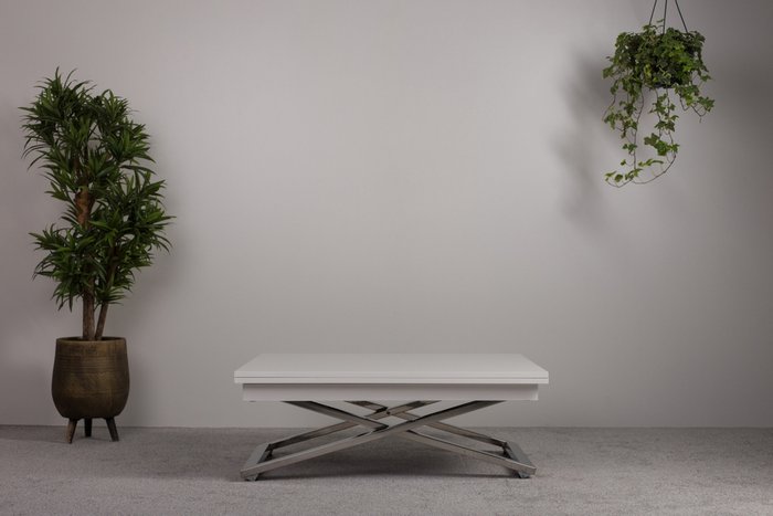 Стол-трансформер Cross WT белого цвета - лучшие Обеденные столы в INMYROOM