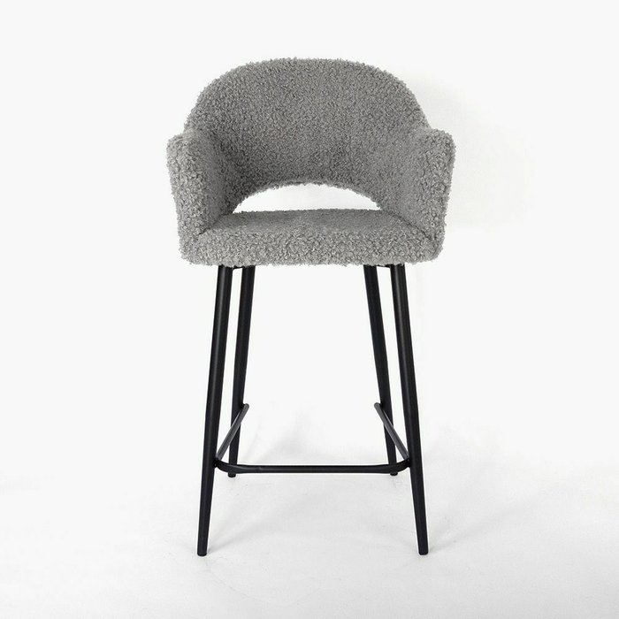 Стул барный Белладжио серого цвета вращающийся  - купить Барные стулья по цене 13900.0