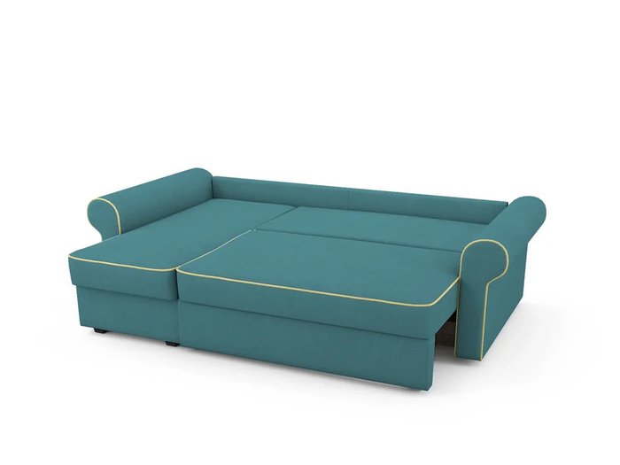 Угловой Диван-кровать Tulon левый бирюзового цвета - купить Угловые диваны по цене 75400.0