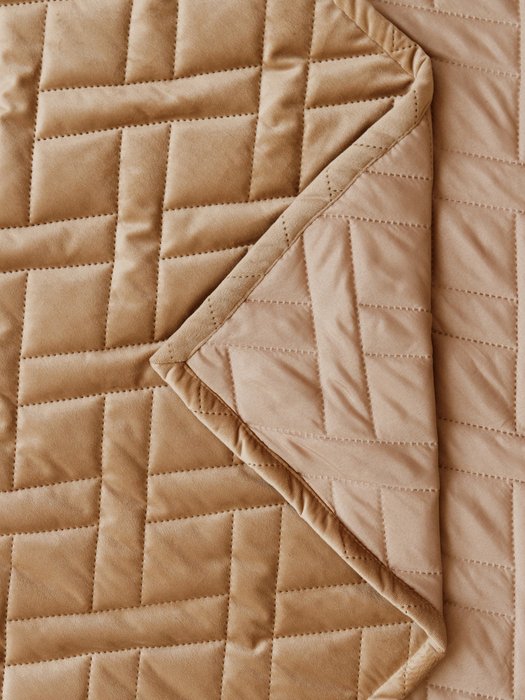 Покрывало Mono Adria Sand 135x230 бежевого цвета  - купить Покрывала по цене 2340.0