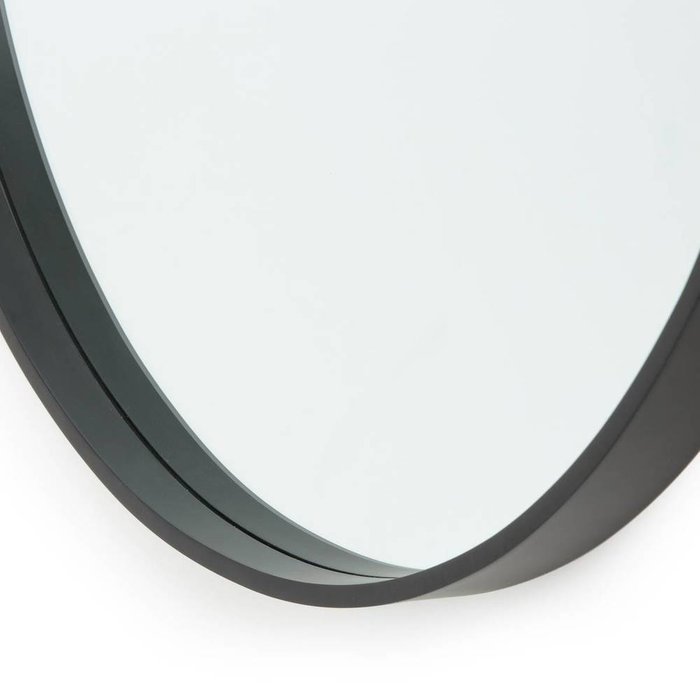Зеркало настенное круглое Alaria черного цвета - купить Настенные зеркала по цене 11911.0
