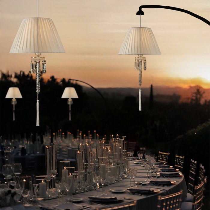 Подвесной светильник Zenith 10210P/B White (ткань, цвет белый) - лучшие Подвесные светильники в INMYROOM