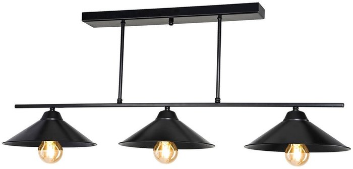 Подвесной светильник Lilian TL1611H-03BK (пластик, цвет черный) - купить Подвесные люстры по цене 10000.0